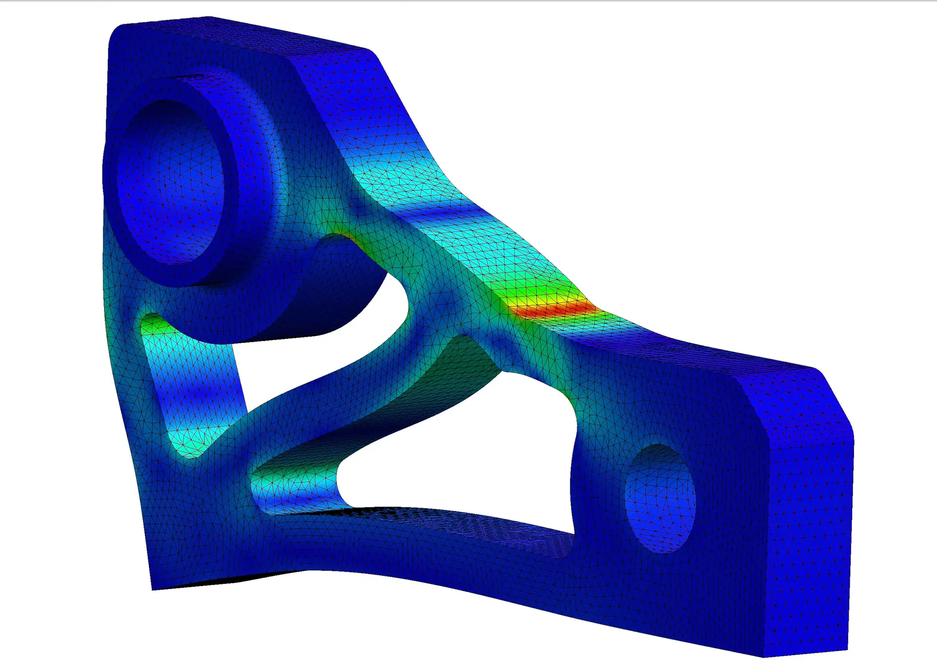 finite element analysis 3d illustration